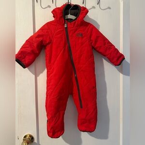 The North Face bunting suit 6-12 months